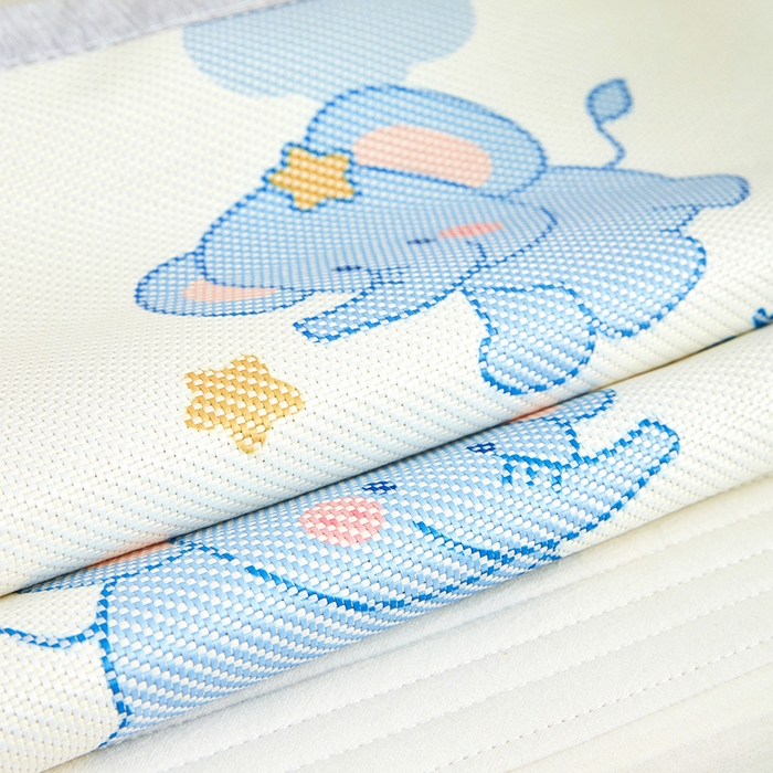 91家纺网 家纺一手货源 找家纺 嗨生活 2026年新款600D冰藤凉席儿童婴儿床凉席 幼儿园凉席 拼床凉席（可定做） 欢乐小象