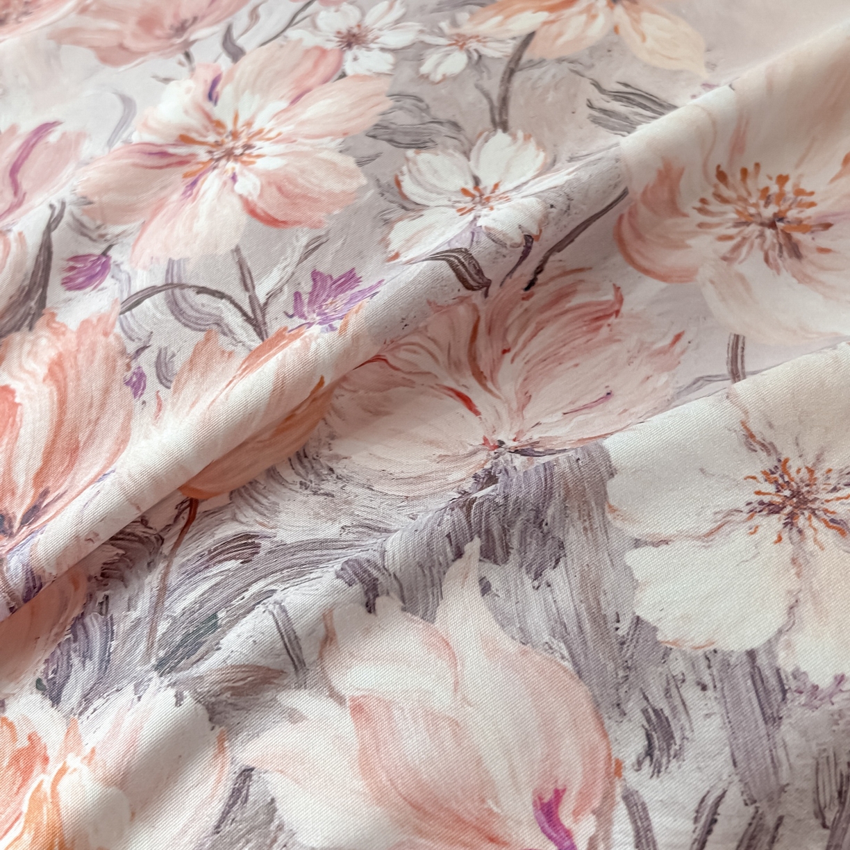 91家纺网 家纺一手货源 找家纺 启航家居 2026新款全棉纯棉数码印花四件套（控价198） 木浔与森粉