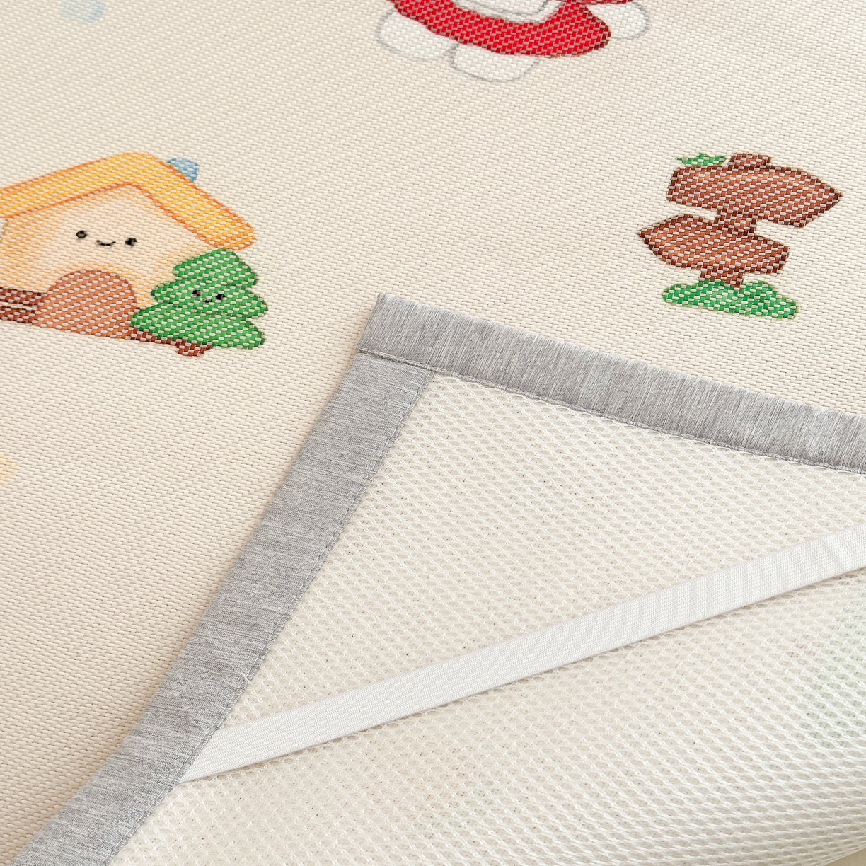 91家纺网 家纺一手货源 找家纺 嗨生活 2026年新款600D冰藤凉席儿童婴儿床凉席 幼儿园凉席 拼床凉席（可定做） 萌宠乐园