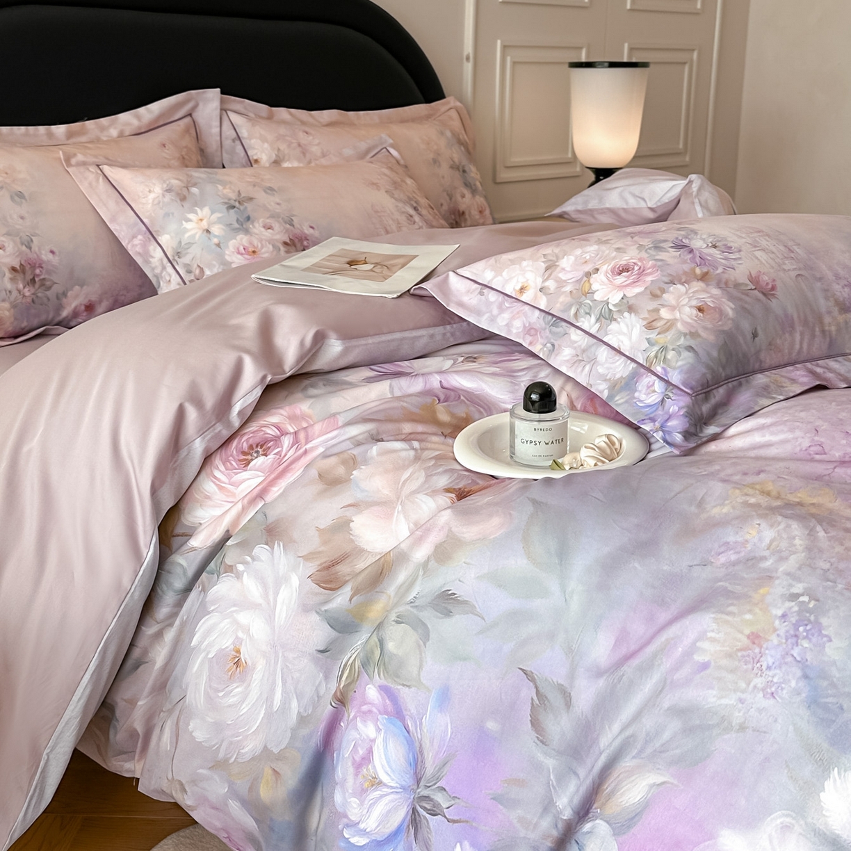 启航家居 2026新款全棉纯棉数码印花四件套（控价198） 斐色紫