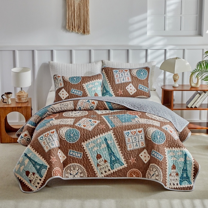 91家纺网 家纺一手货源 找家纺 （总）温宁家纺 2026新款印花床盖第二批跨境，外贸，亚马逊，shein，temu