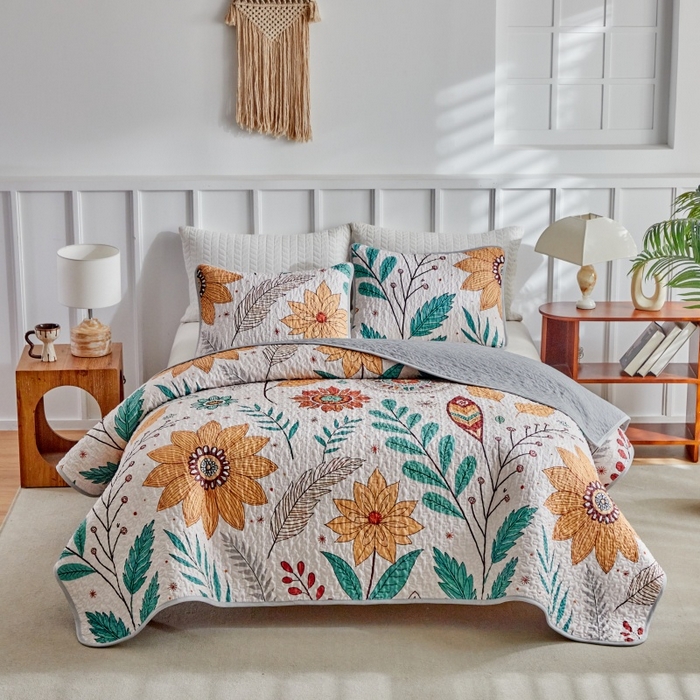 91家纺网 家纺一手货源 找家纺 （总）温宁家纺 2026新款印花床盖第二批跨境，外贸，亚马逊，shein，temu