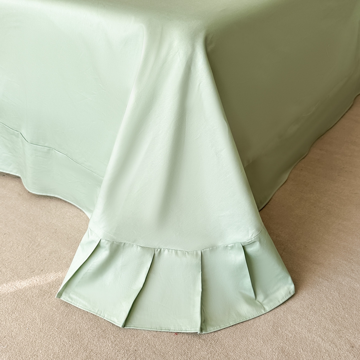 91家纺网 家纺一手货源 找家纺 启航家居 2026新款全棉纯棉数码印花四件套（控价198） 晴云出岫绿