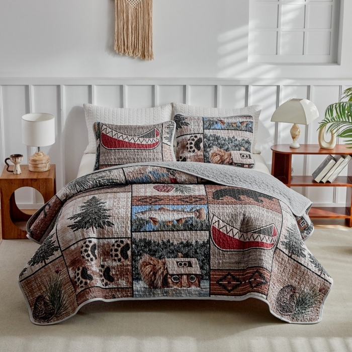 91家纺网 家纺一手货源 找家纺 （总）温宁家纺 2026新款印花床盖第二批跨境，外贸，亚马逊，shein，temu