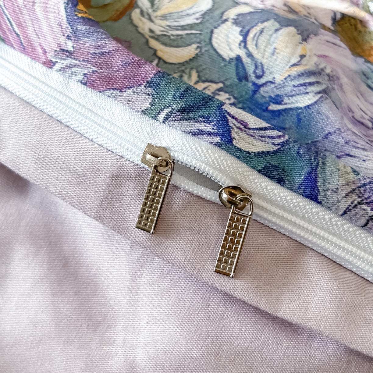 91家纺网 家纺一手货源 找家纺 启航家居 2026新款全棉纯棉数码印花四件套（控价198） 水墨丹青紫