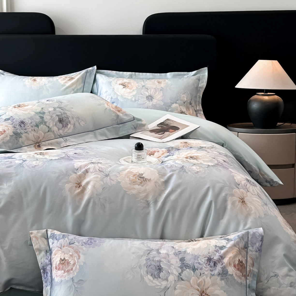 91家纺网 家纺一手货源 找家纺 启航家居 2026新款全棉纯棉数码印花四件套（控价198） 栖茜岛兰