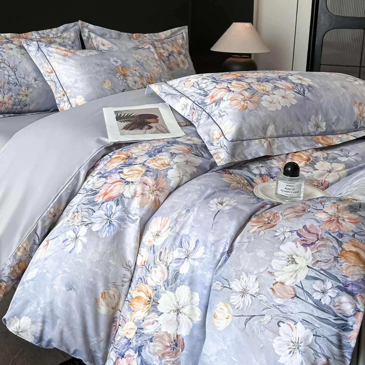 启航家居 2026新款全棉纯棉数码印花四件套（控价198） 木浔与森紫