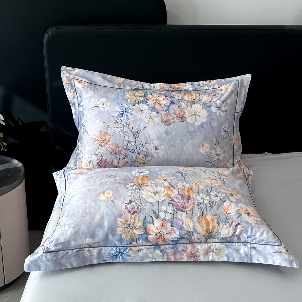 91家纺网 家纺一手货源 找家纺 启航家居 2026新款全棉纯棉数码印花四件套（控价198） 木浔与森紫