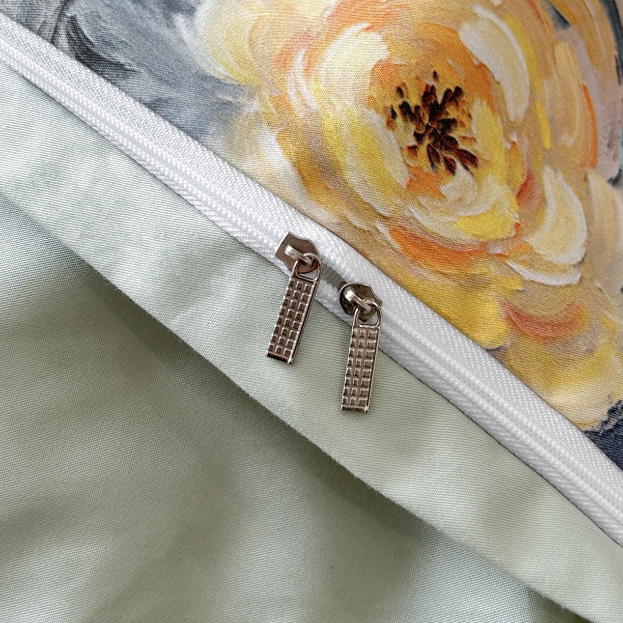 91家纺网 家纺一手货源 找家纺 启航家居 2026新款全棉纯棉数码印花四件套（控价198） 幻梦之舞绿