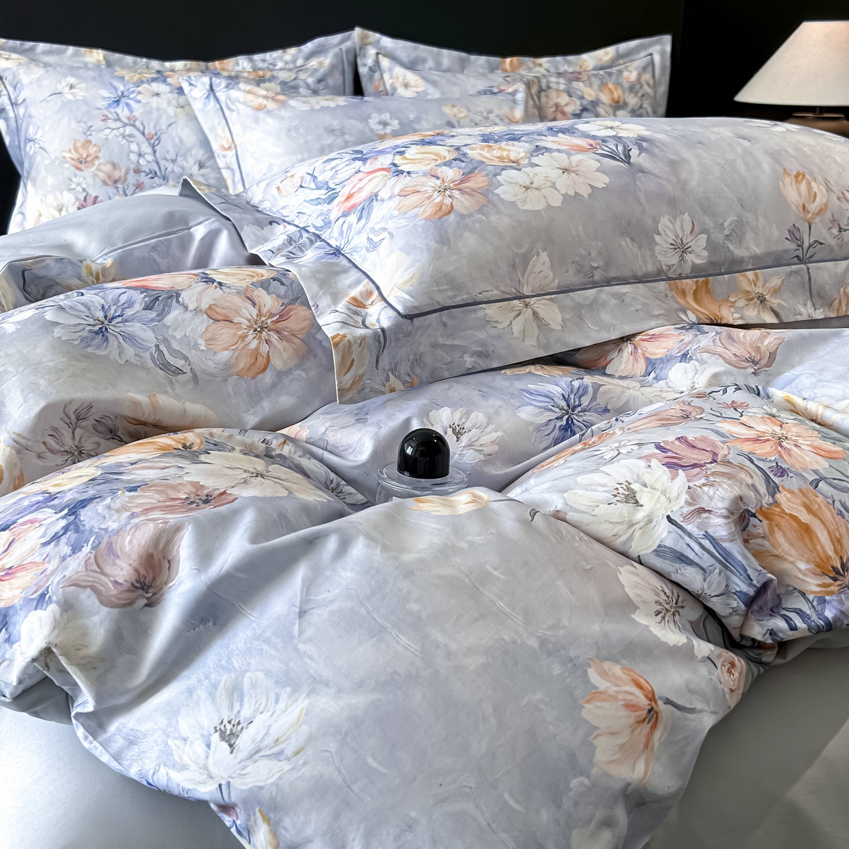 91家纺网 家纺一手货源 找家纺 启航家居 2026新款全棉纯棉数码印花四件套（控价198） 木浔与森紫