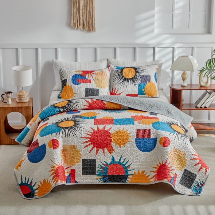 91家纺网 家纺一手货源 找家纺 （总）温宁家纺 2026新款印花床盖第二批跨境，外贸，亚马逊，shein，temu