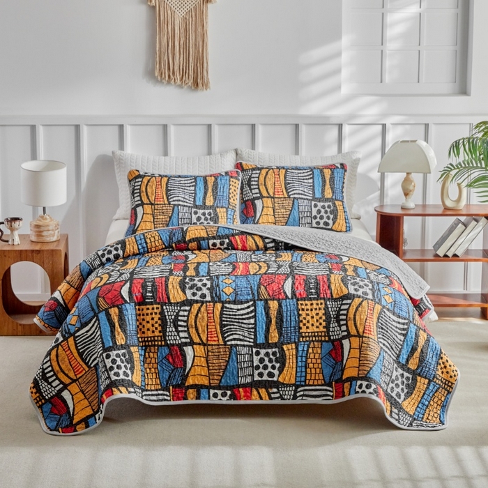 91家纺网 家纺一手货源 找家纺 （总）温宁家纺 2026新款印花床盖第二批跨境，外贸，亚马逊，shein，temu