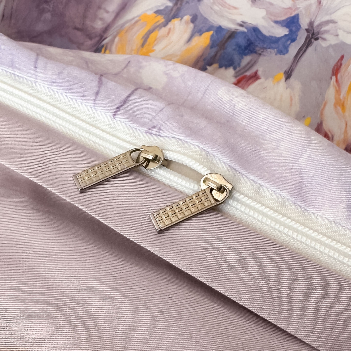 91家纺网 家纺一手货源 找家纺 启航家居 2026新款全棉纯棉数码印花四件套（控价198） 无茵之境紫