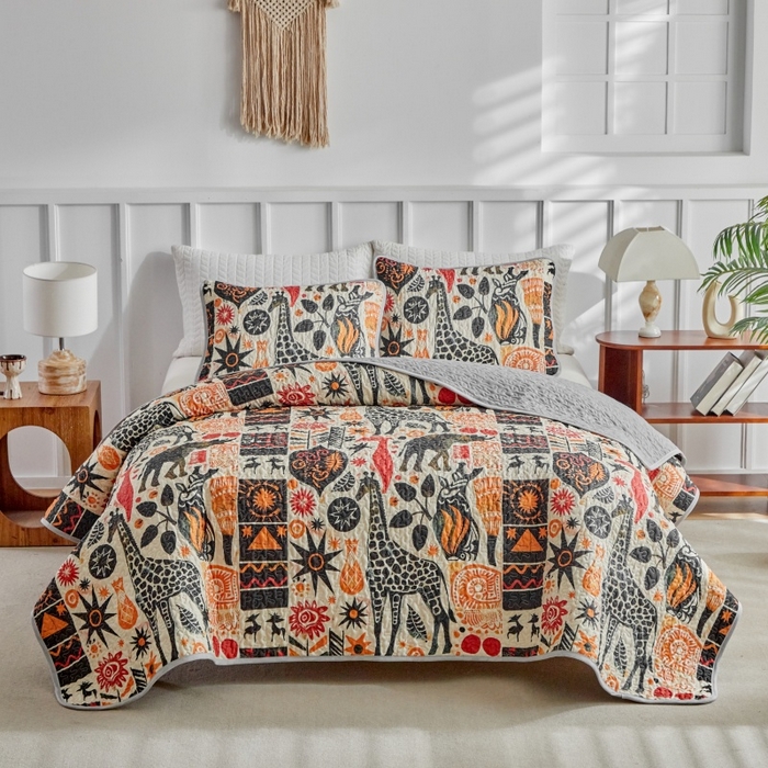 91家纺网 家纺一手货源 找家纺 （总）温宁家纺 2026新款印花床盖第二批跨境，外贸，亚马逊，shein，temu