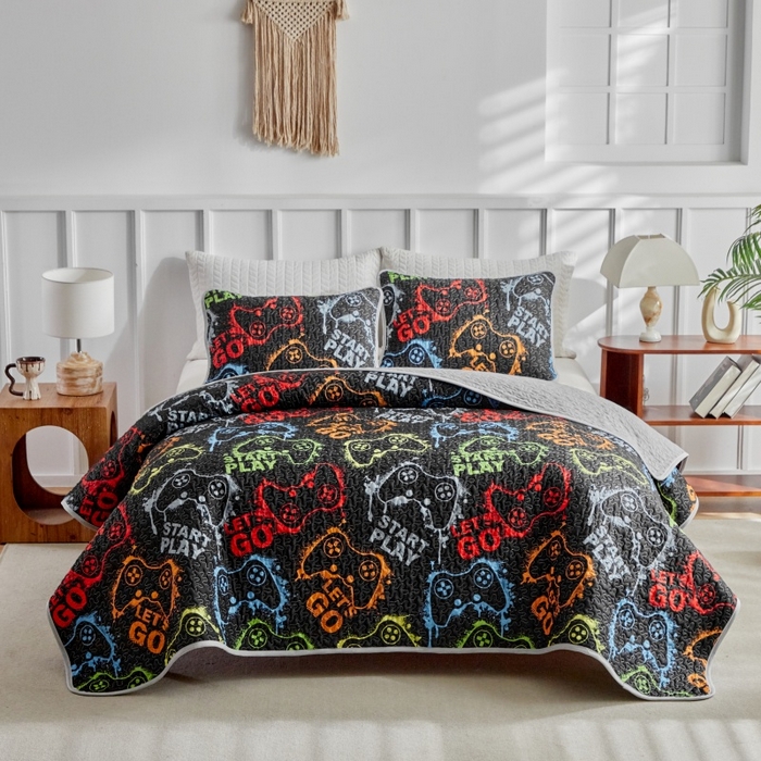 91家纺网 家纺一手货源 找家纺 （总）温宁家纺 2026新款印花床盖第二批跨境，外贸，亚马逊，shein，temu