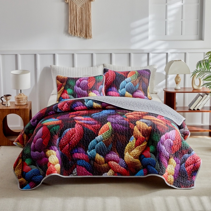 91家纺网 家纺一手货源 找家纺 （总）温宁家纺 2026新款印花床盖第二批跨境，外贸，亚马逊，shein，temu