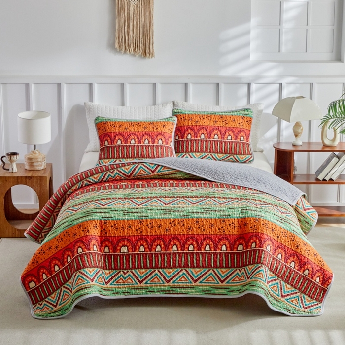 91家纺网 家纺一手货源 找家纺 （总）温宁家纺 2026新款印花床盖第二批跨境，外贸，亚马逊，shein，temu