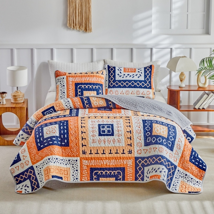 91家纺网 家纺一手货源 找家纺 （总）温宁家纺 2026新款印花床盖第二批跨境，外贸，亚马逊，shein，temu