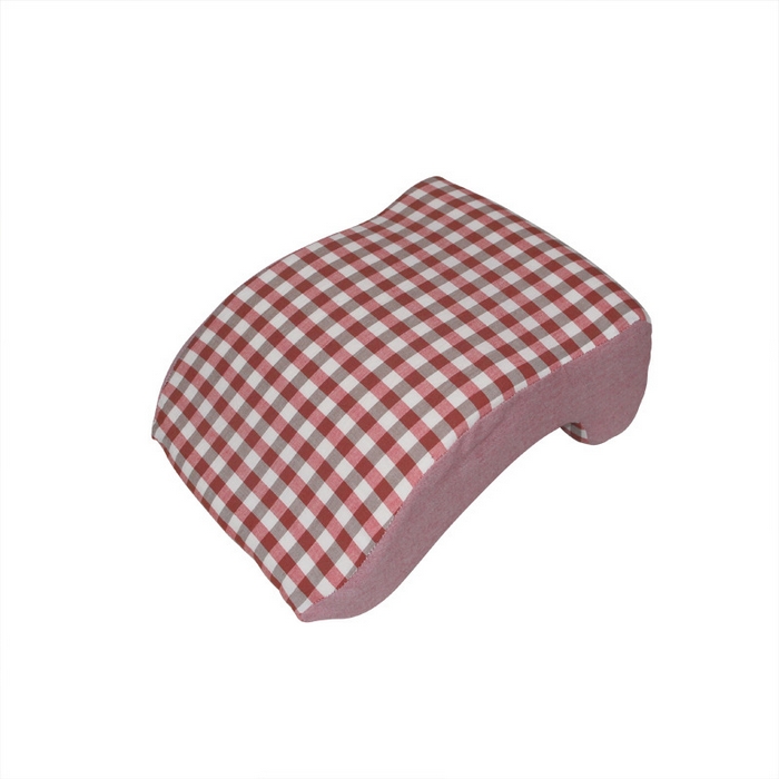 仁宇枕业 2026新款新品枕头枕芯全棉色织水洗棉枕芯学生儿童幼儿园午睡午休枕头枕芯 无印风午睡枕-格子红