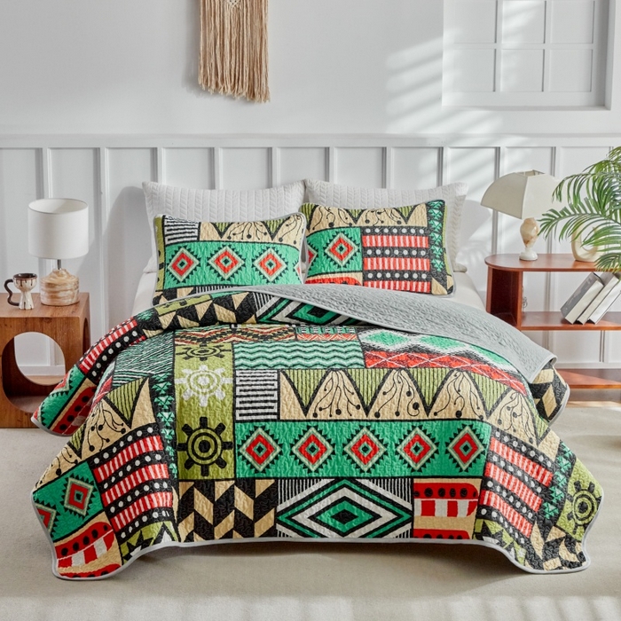 91家纺网 家纺一手货源 找家纺 （总）温宁家纺 2026新款印花床盖第二批跨境，外贸，亚马逊，shein，temu