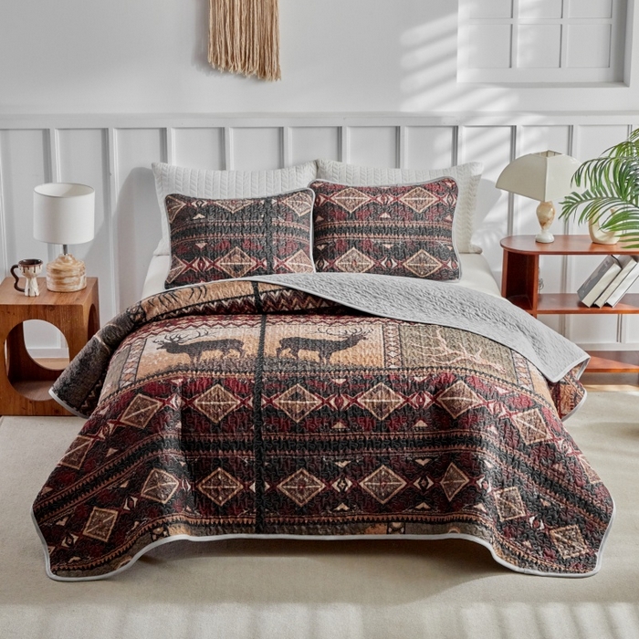 91家纺网 家纺一手货源 找家纺 （总）温宁家纺 2026新款印花床盖第二批跨境，外贸，亚马逊，shein，temu