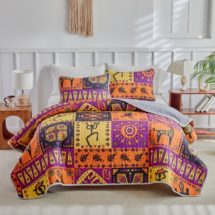 91家纺网 家纺一手货源 找家纺 （总）温宁家纺 2026新款印花床盖第二批跨境，外贸，亚马逊，shein，temu