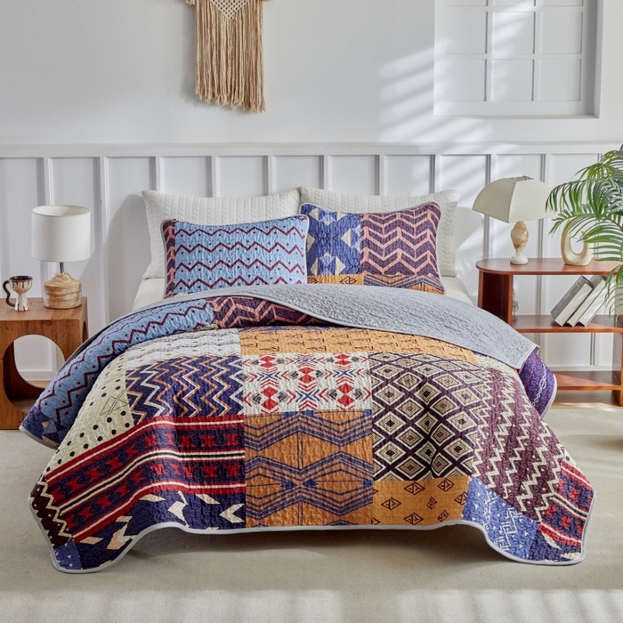 91家纺网 家纺一手货源 找家纺 （总）温宁家纺 2026新款印花床盖第二批跨境，外贸，亚马逊，shein，temu