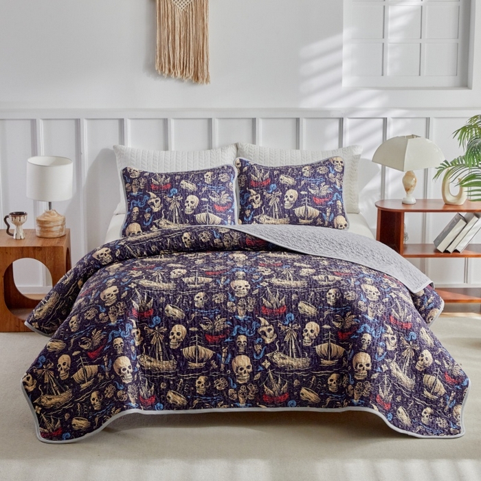 91家纺网 家纺一手货源 找家纺 （总）温宁家纺 2026新款印花床盖第二批跨境，外贸，亚马逊，shein，temu