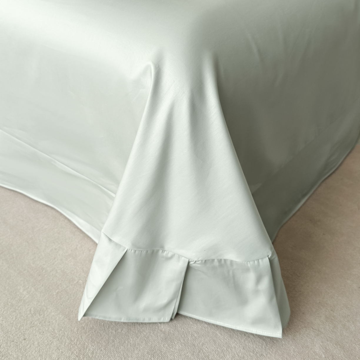 91家纺网 家纺一手货源 找家纺 启航家居 2026新款全棉纯棉数码印花四件套（控价198） 素缕生香绿