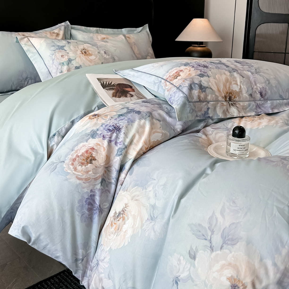 启航家居 2026新款全棉纯棉数码印花四件套（控价198） 栖茜岛兰