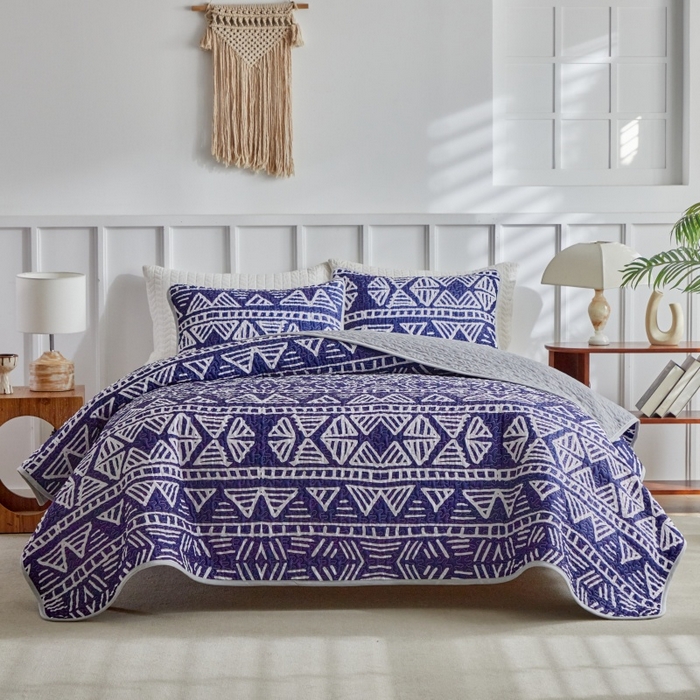 91家纺网 家纺一手货源 找家纺 （总）温宁家纺 2026新款印花床盖第二批跨境，外贸，亚马逊，shein，temu