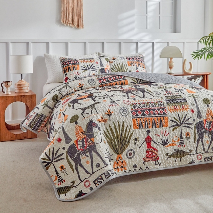 91家纺网 家纺一手货源 找家纺 （总）温宁家纺 2026新款印花床盖第二批跨境，外贸，亚马逊，shein，temu