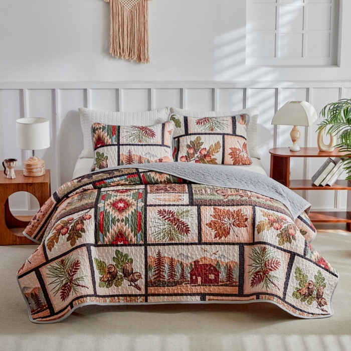 91家纺网 家纺一手货源 找家纺 （总）温宁家纺 2026新款印花床盖第二批跨境，外贸，亚马逊，shein，temu