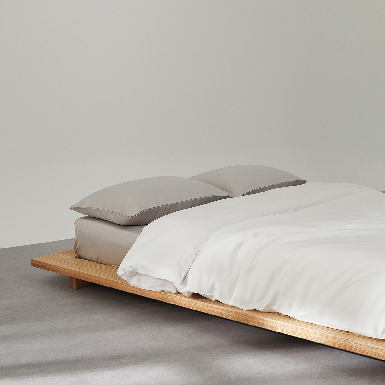 91家纺网 家纺一手货源 找家纺 优彩 2026新款60支兰精天丝单品枕套床单被套床笠系列-单被套 古董白