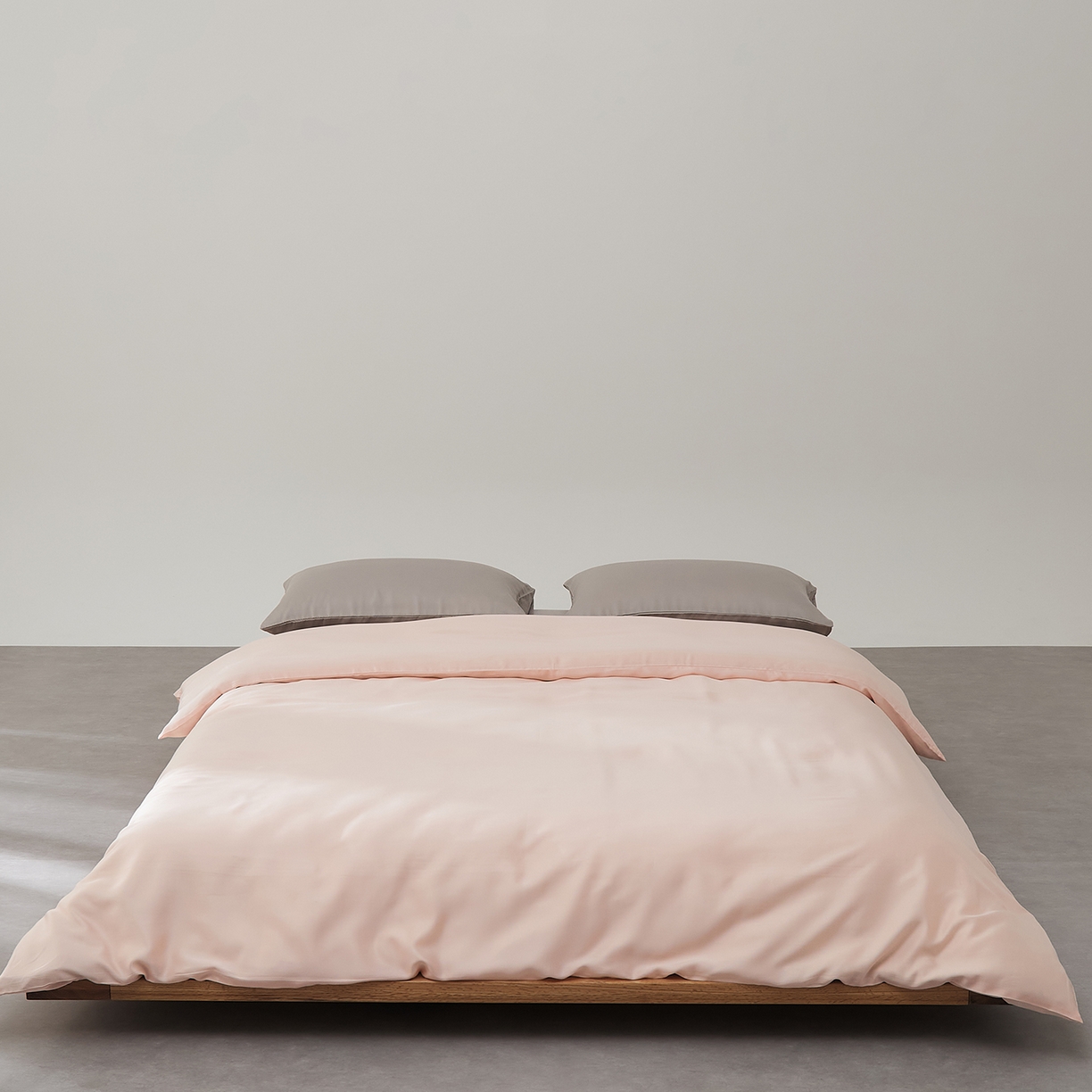 91家纺网 家纺一手货源 找家纺 优彩 2026新款60支兰精天丝单品枕套床单被套床笠系列-单被套 海贝粉