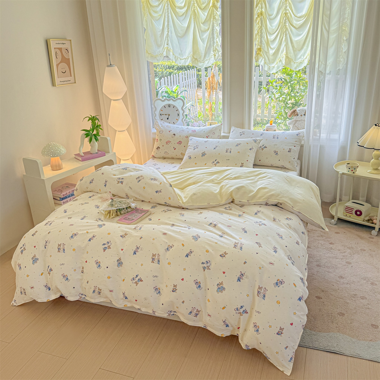 91家纺网 家纺一手货源 找家纺 （总）优眠坊 2026春夏新款全棉印花四件套单品系列-单被套（预留缩水率）