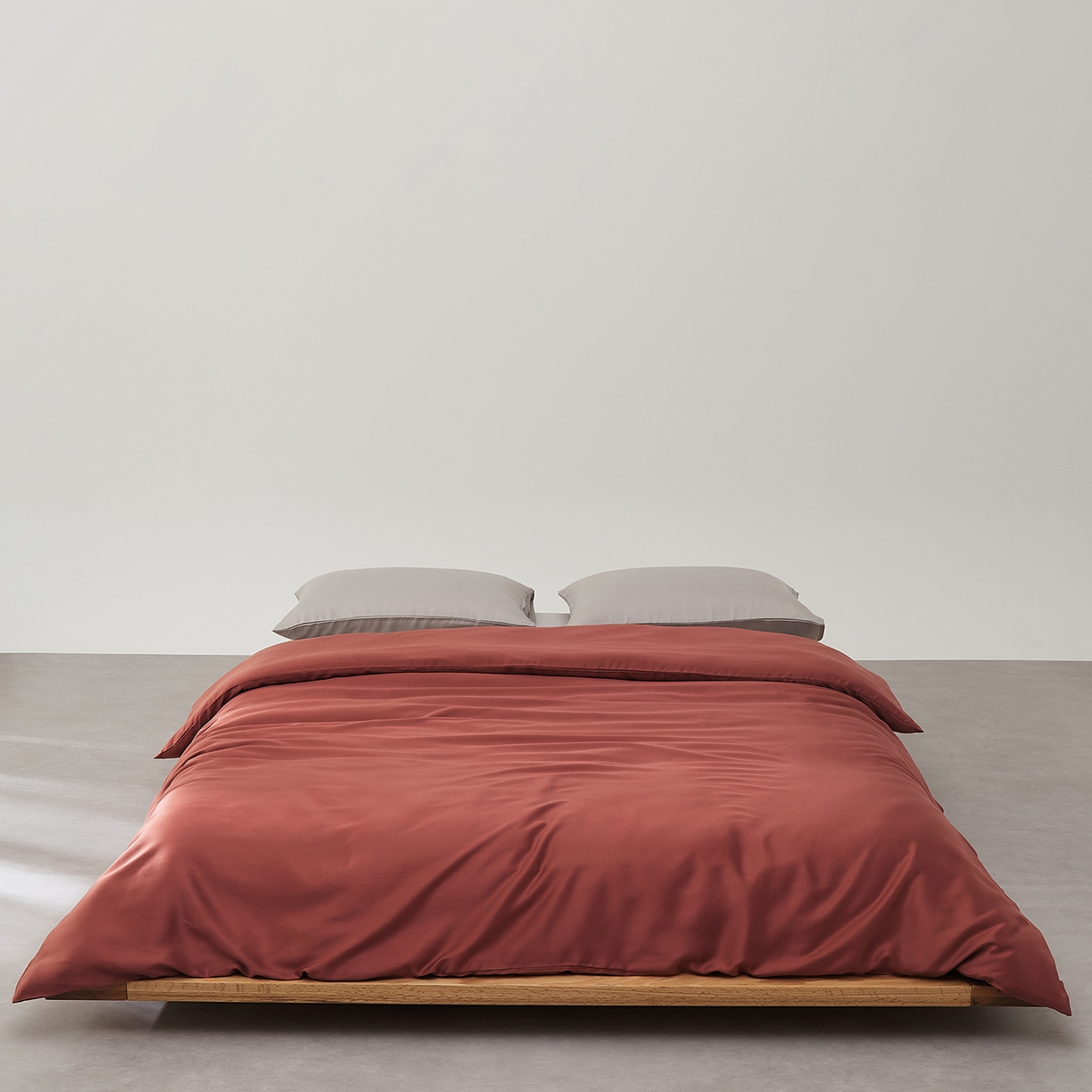 91家纺网 家纺一手货源 找家纺 优彩 2026新款60支兰精天丝单品枕套床单被套床笠系列-单被套 暖茶色