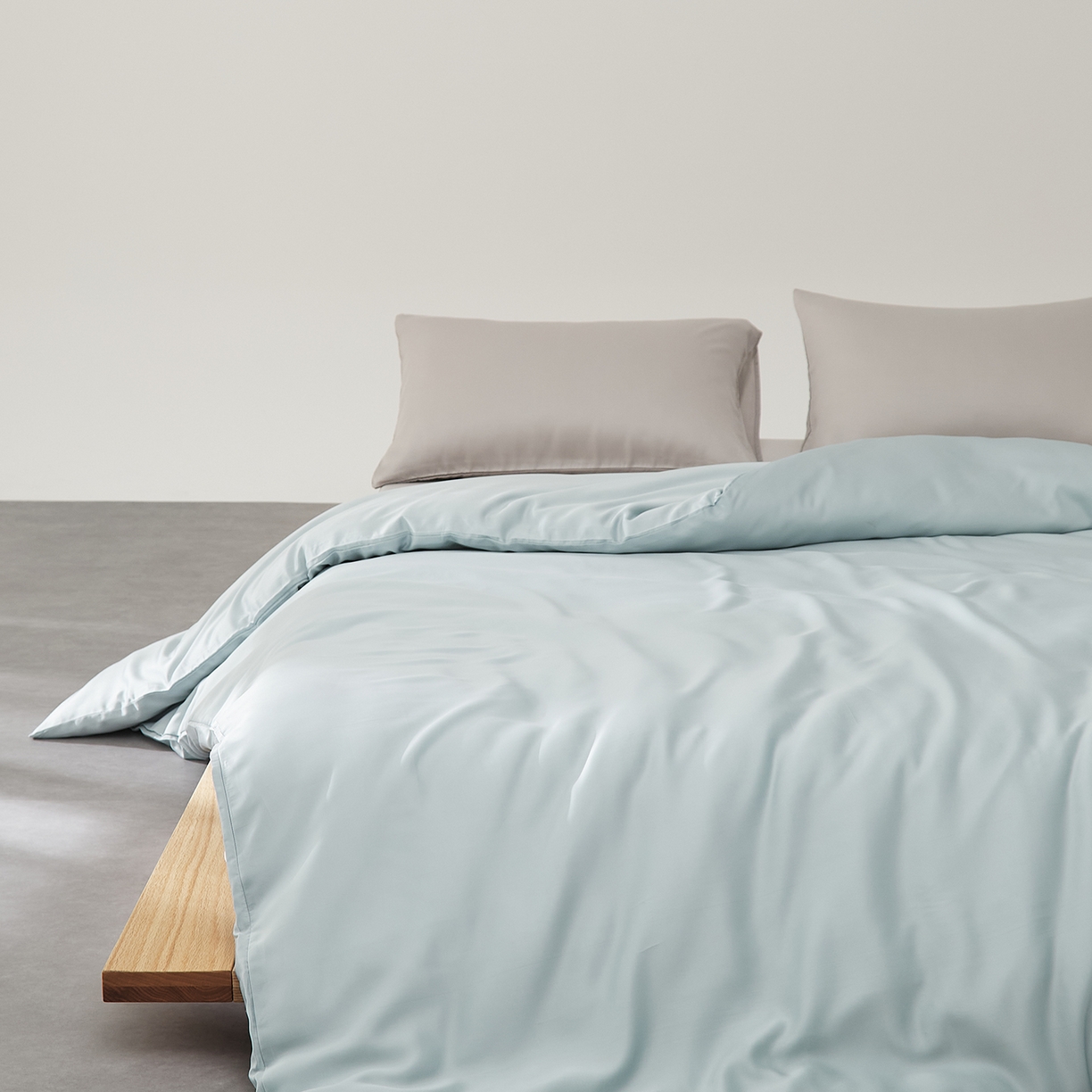 优彩 2026新款60支兰精天丝单品枕套床单被套床笠系列-单被套 天水色