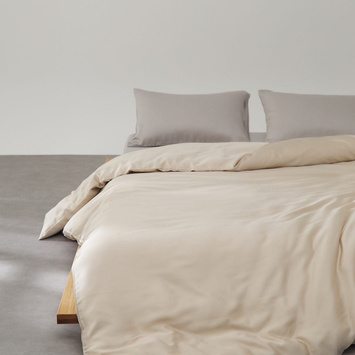 优彩 2026新款60支兰精天丝单品枕套床单被套床笠系列-单被套 香槟色