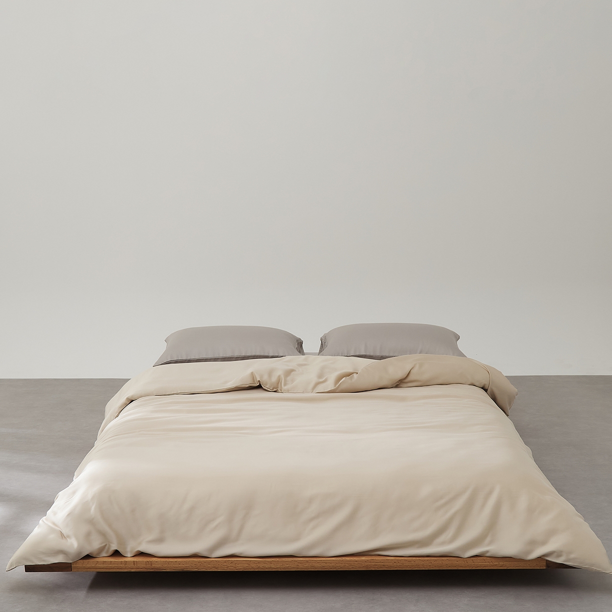 91家纺网 家纺一手货源 找家纺 优彩 2026新款60支兰精天丝单品枕套床单被套床笠系列-单被套 香槟色