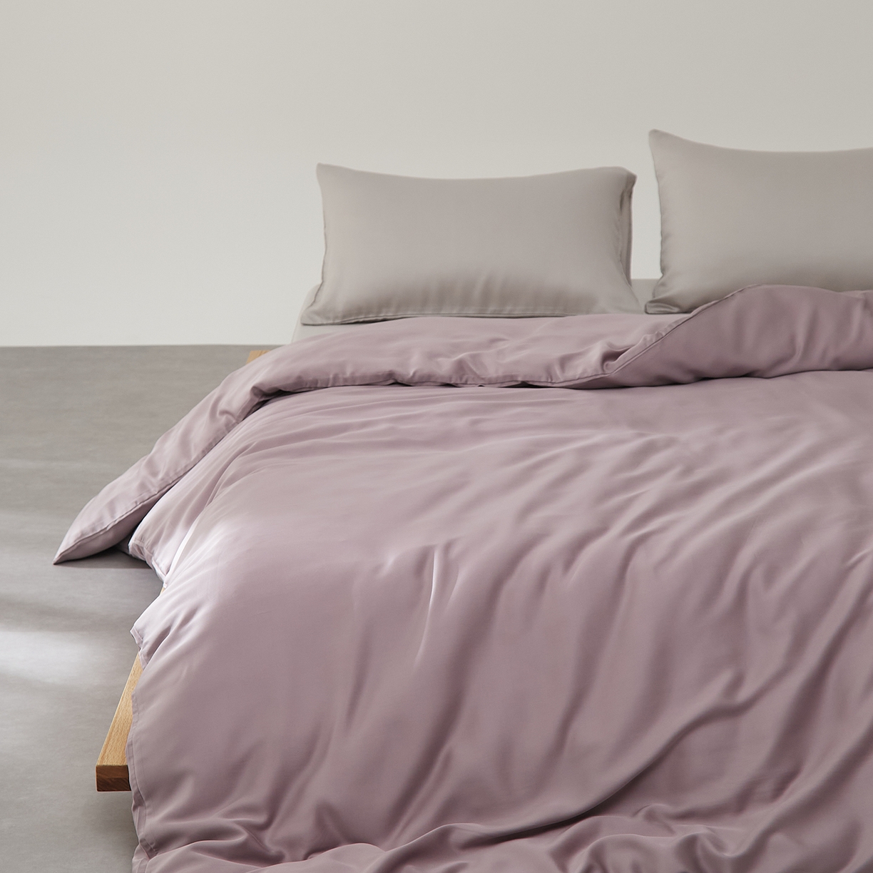优彩 2026新款60支兰精天丝单品枕套床单被套床笠系列-单被套 悠悠紫