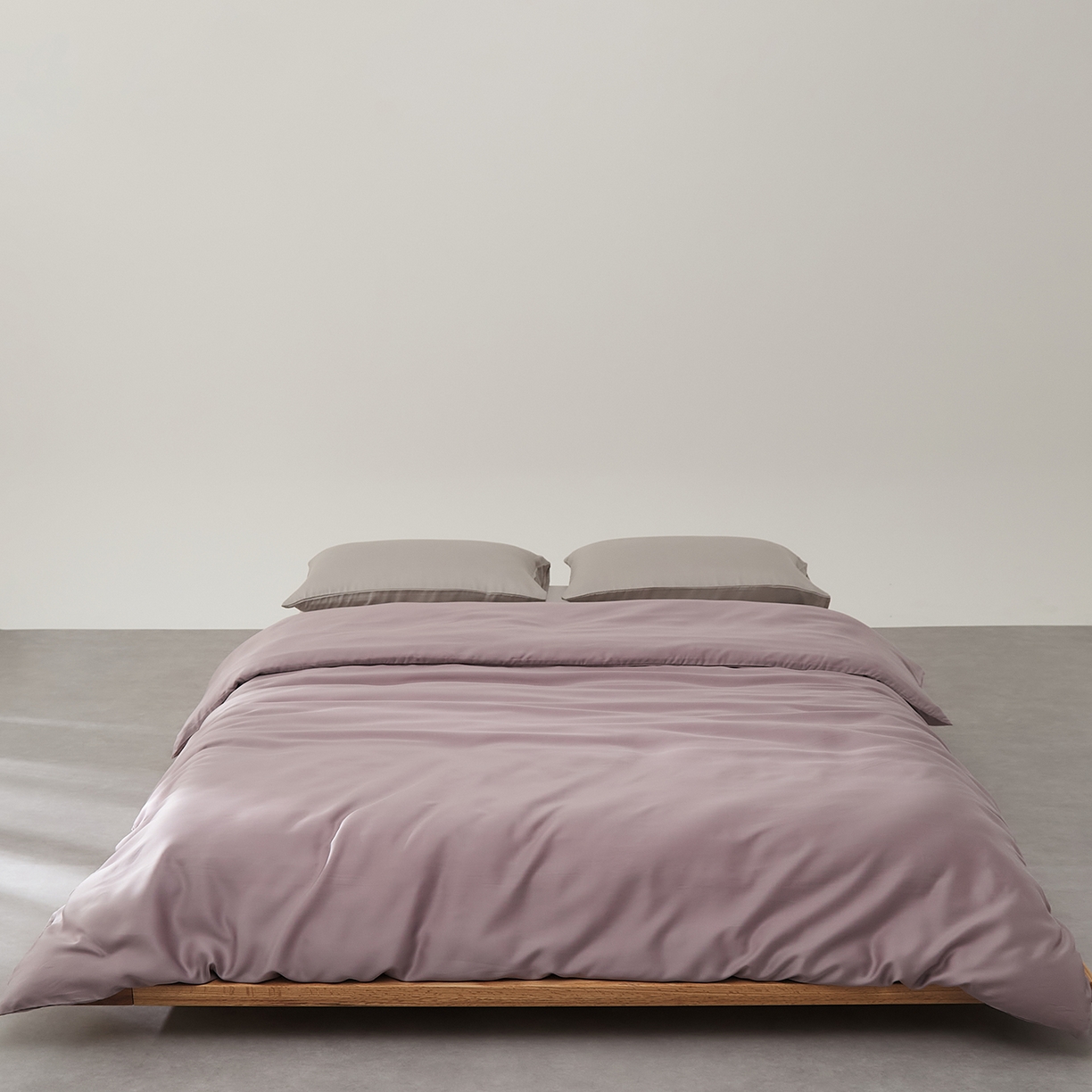 91家纺网 家纺一手货源 找家纺 优彩 2026新款60支兰精天丝单品枕套床单被套床笠系列-单被套 悠悠紫