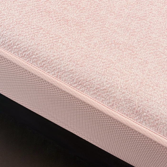 91家纺网 家纺一手货源 找家纺 绒艺席业 2026年新款立体浮雕工艺正宗凉感豆豆席凉席席子-床笠款 豆豆彩蝶-粉色