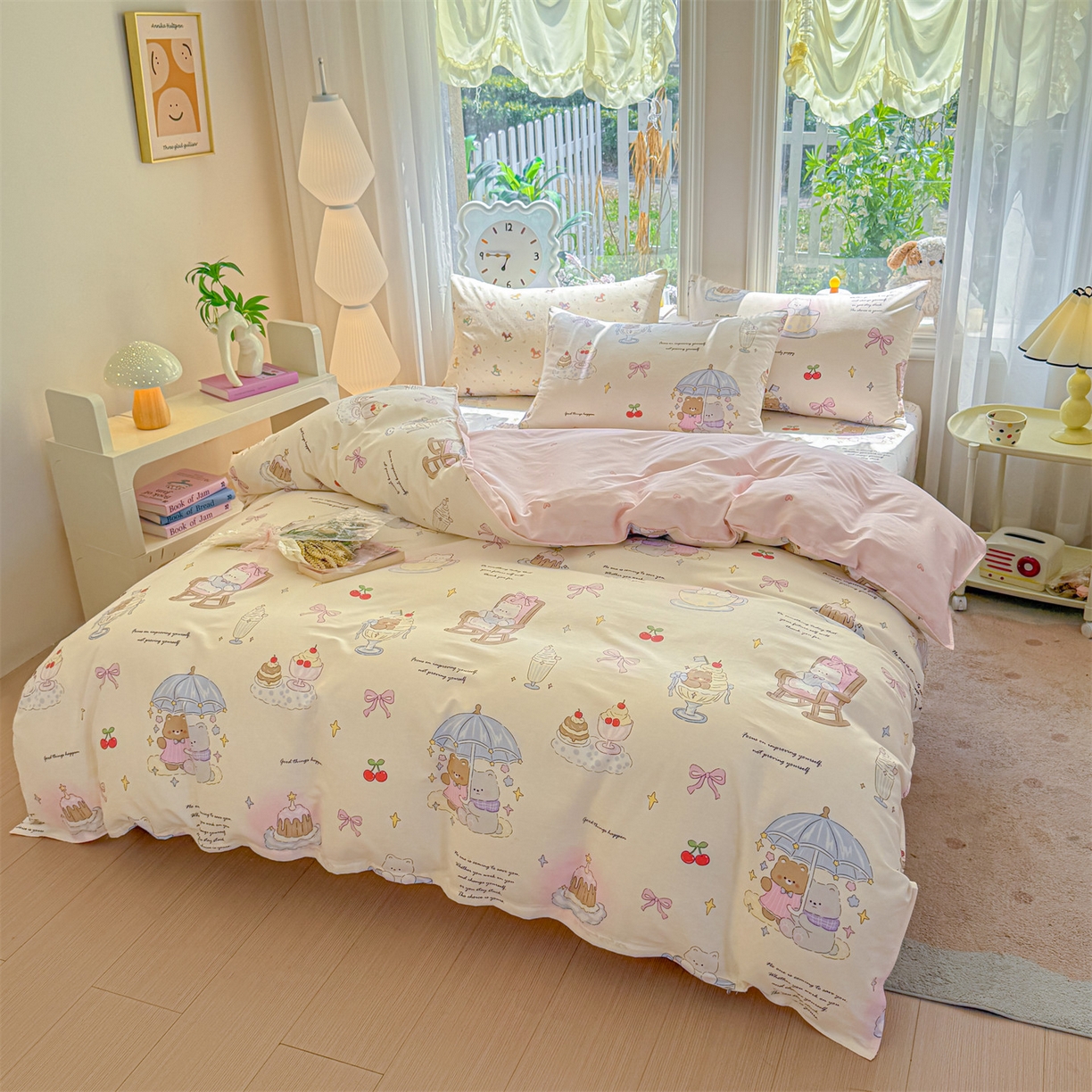 91家纺网 家纺一手货源 找家纺 （总）优眠坊 2026春夏新款全棉印花四件套单品系列-单被套（预留缩水率）