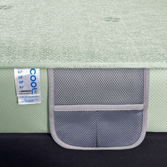 91家纺网 家纺一手货源 找家纺 绒艺席业 2026年新款立体浮雕工艺正宗凉感豆豆席凉席席子-床笠款 豆豆彩蝶-绿色