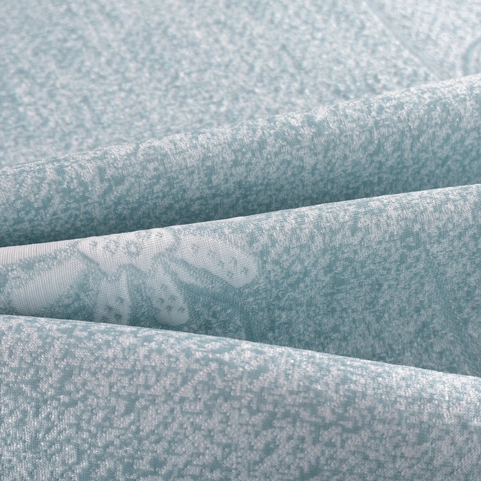 91家纺网 家纺一手货源 找家纺 绒艺席业 2026年新款立体浮雕工艺正宗凉感豆豆席凉席席子-床笠款 豆豆彩蝶-浅蓝色