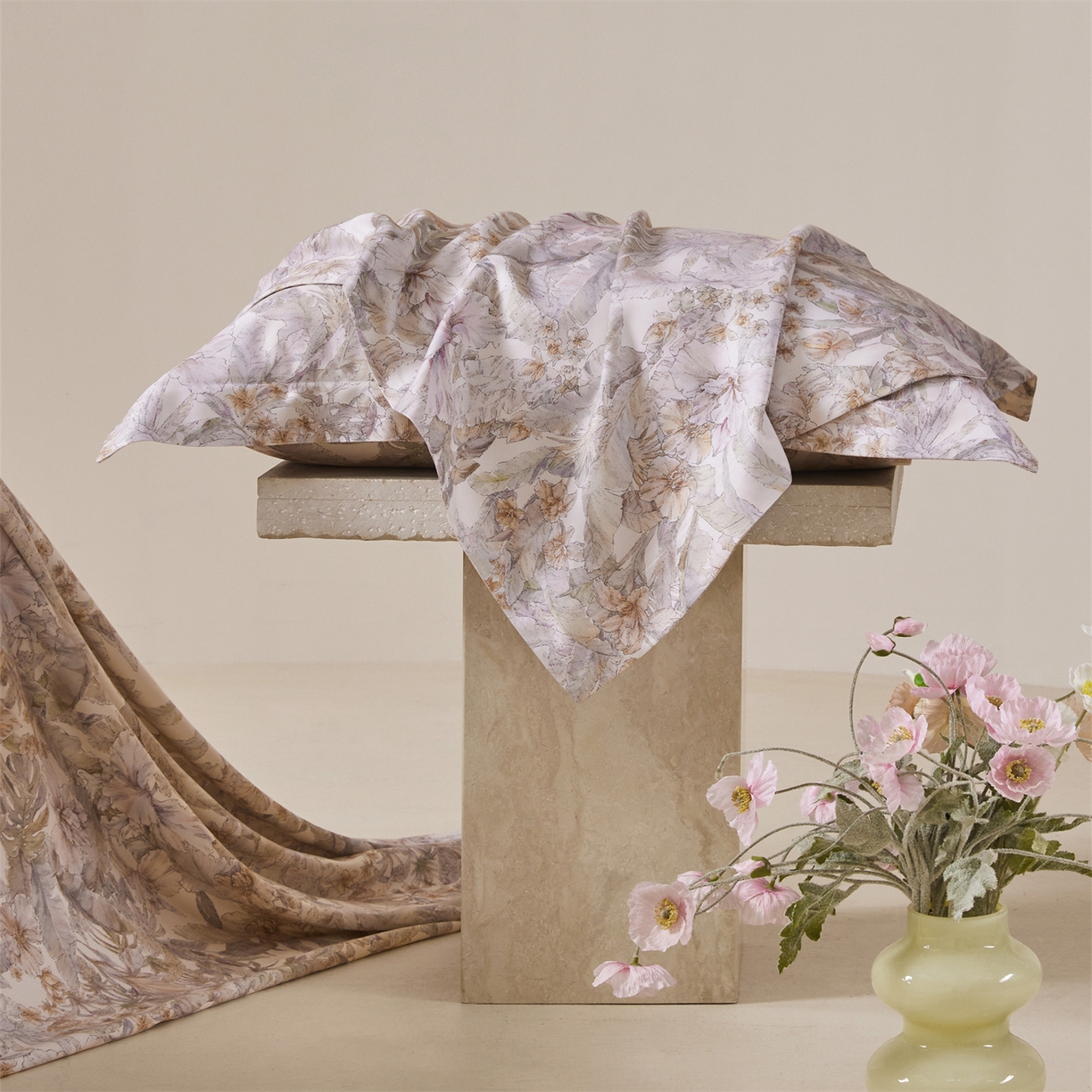 91家纺网 家纺一手货源 找家纺 舒慕家纺 2026新款天丝竹纤维凉席 禾风