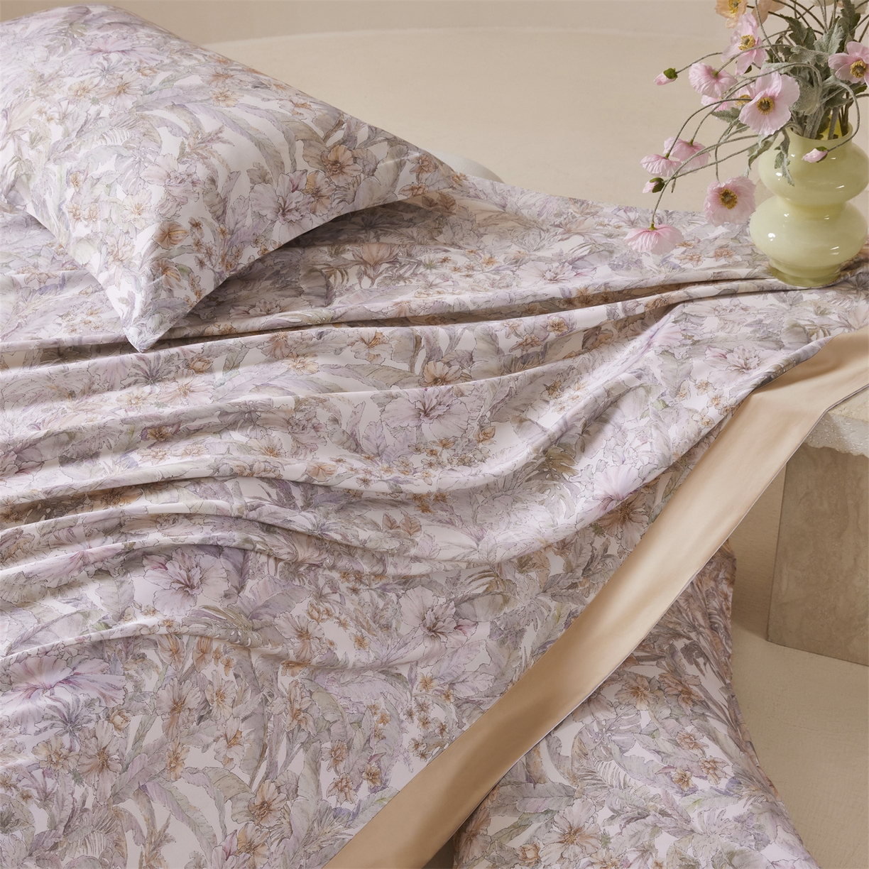 91家纺网 家纺一手货源 找家纺 舒慕家纺 2026新款天丝竹纤维凉席 禾风