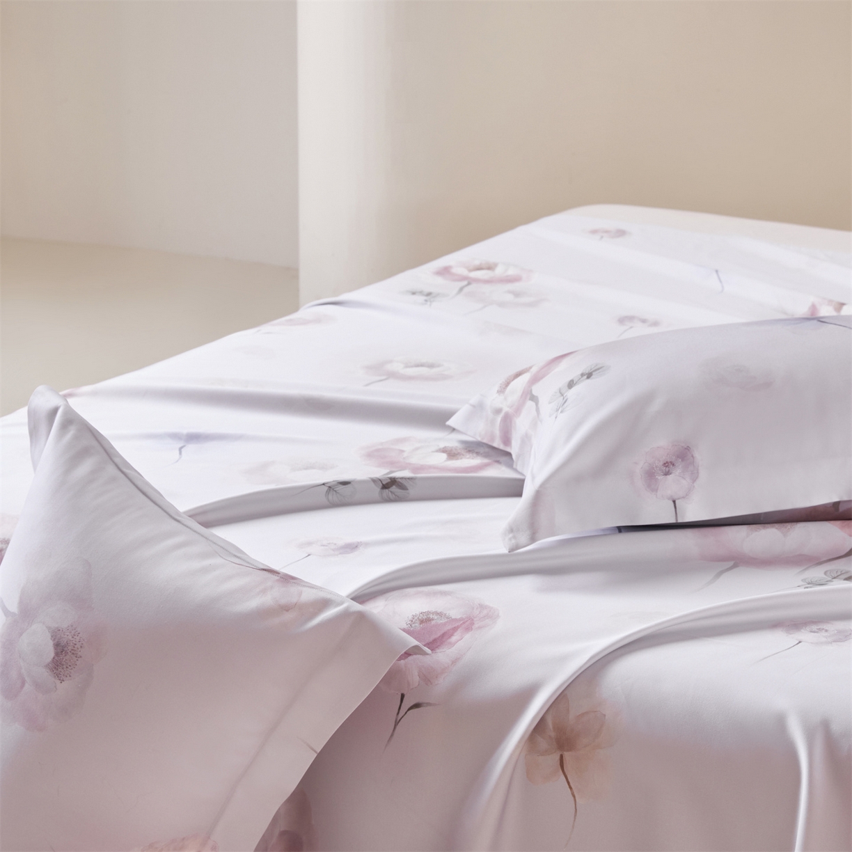 91家纺网 家纺一手货源 找家纺 舒慕家纺 2026新款天丝竹纤维凉席 花束