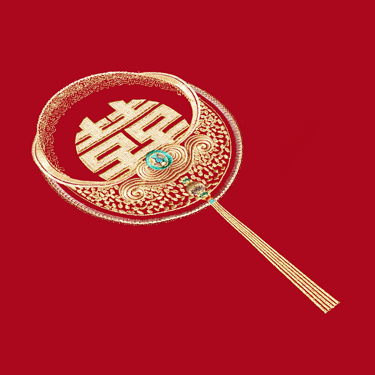 91家纺网 家纺一手货源 找家纺 柏拉图 2026新款长绒棉纯棉贡缎全工艺刺绣婚庆四件套多件套 百子祥瑞